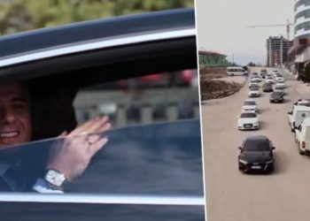 Aday adaylığına lüks araç konvoyuyla gitti: Başvuruya gelişi böyleyse gerisini siz düşünün