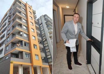 Depremden sonra geldiği evinin başkasına kiraya verildiğini öğrendi