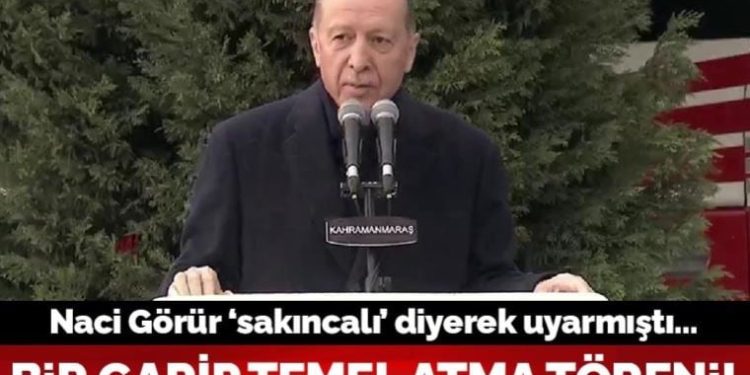 Depremler sürüyor, uzmanlar uyarıyor… AKP’den bir garip temel atma töreni!