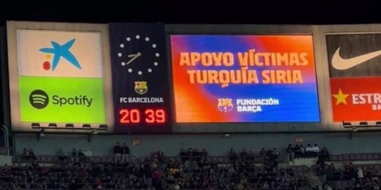 El Clasico’da earthquake.trendyol.com ile afet bölgesine destek çağrısı