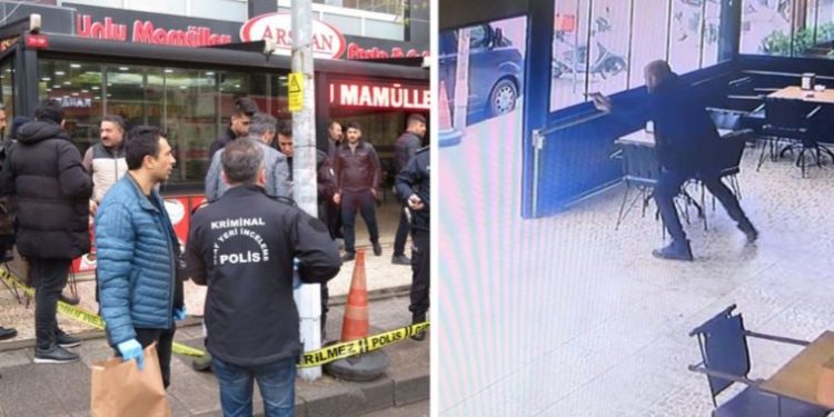 Güpegündüz dehşet anları: İstanbul Ataşehir’de kafede silahlı çatışma!