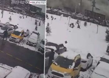 Kahramanmaraş depreminin yeni görüntüleri ortaya çıktı: Malatya’da binalar böyle yerle bir oldu…